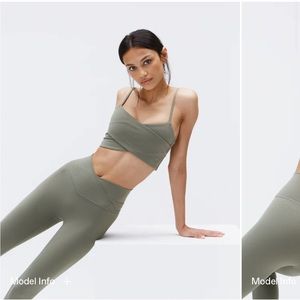 Adanola Olive green wrap over set